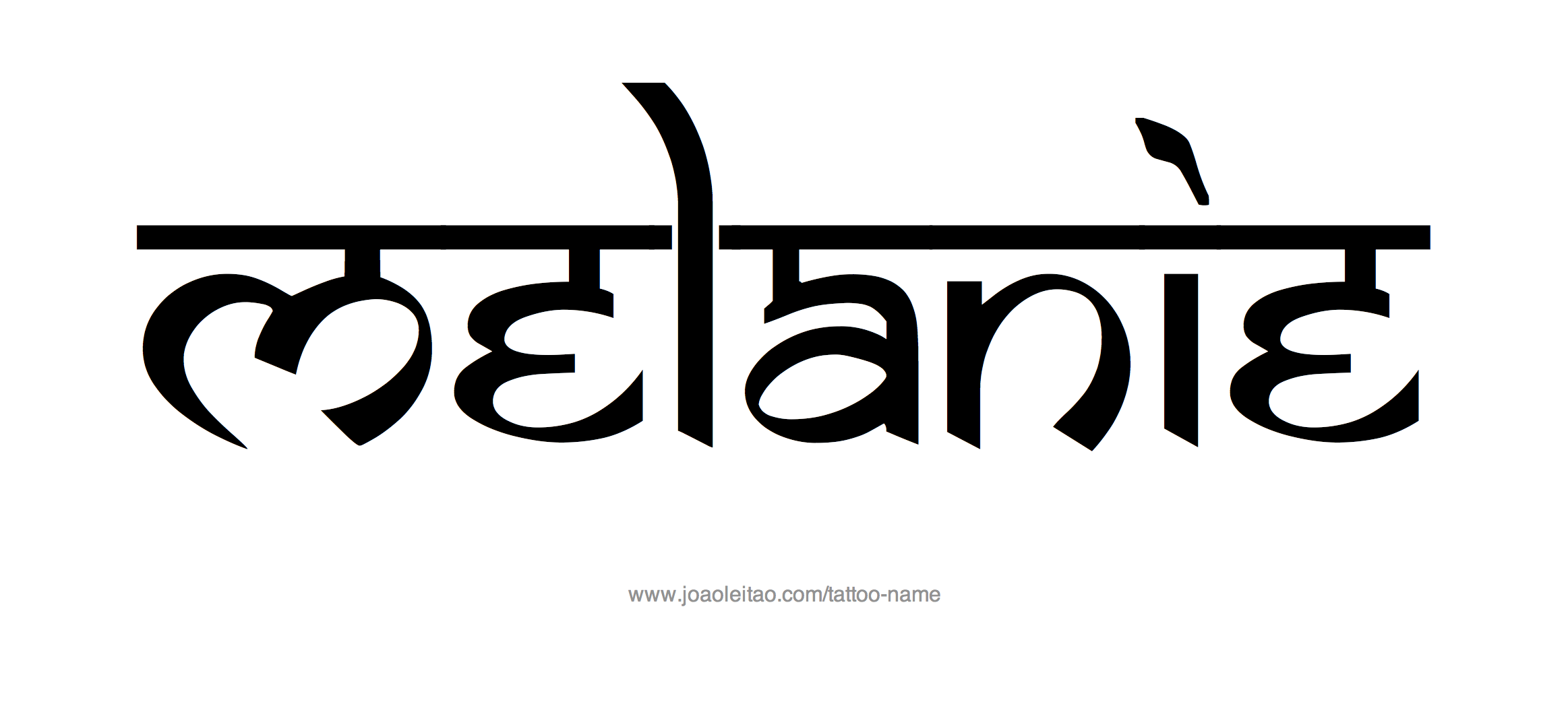 Melania Name Tattoo Designs